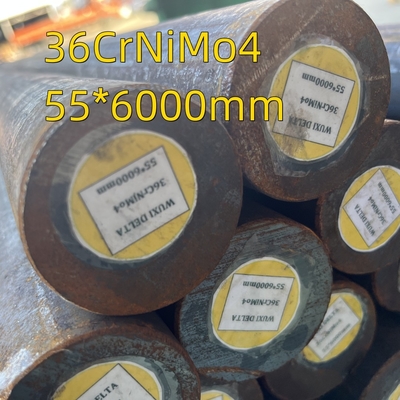 DIN 1.6511 Çelik yuvarlak çubuk 55 mm Diya 36CrNiMo4 / Sıcak olarak yuvarlanmış siyah yüzey