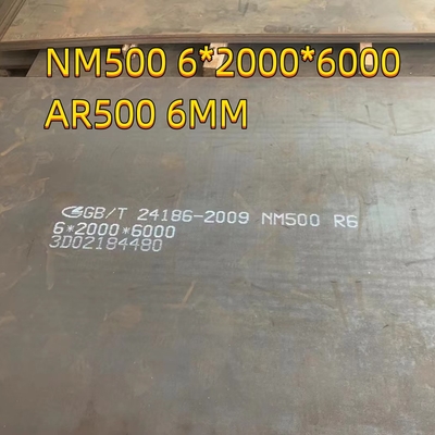 Kullanıma dayanıklı NM500 Zırh Ar500 Plak 12 mm Uzunluk 2440 mm Genişlik1220 mm