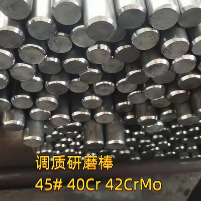 EN10204/3.1 Alaşımlı çelik öğütme çubuğu 42CrMo4+QT Ø30mm X 2.5m Uzunluk HRC28-32