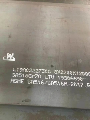 ASME SA516 Grade 70 Karbon Çelik Levha, Kazan için Sıcak Haddelenmiş Çelik Levha