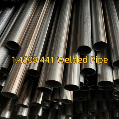 AISI 441 Paslanmaz çelik kaynaklı boru 60mm X Thk 2,0mm X 6000mm 1.4509 18% Cr