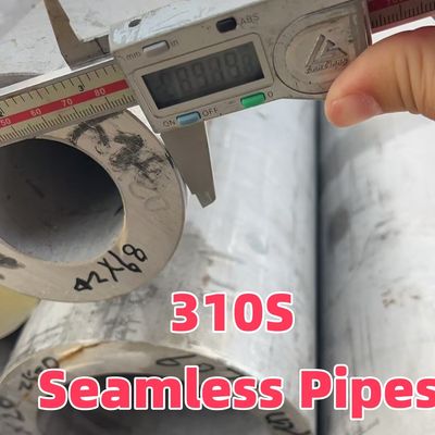 Isıya Dayanıklı ASTM A312 310S EN DIN1.4845 89*20MM Paslanmaz Çelik Dikişsiz Boru