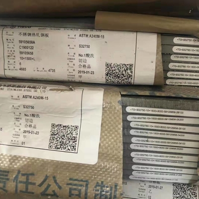 Sıcak Haddeli Süper Dubleks ASTM A240 2507 S32750 Paslanmaz Çelik Plaka 8*1500*6000mm