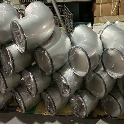 Avesta 254SMO 10 "Sch-40 BW S31254 Paslanmaz Çelik Eblow'da Dirsek 45º Uzun Yarıçap