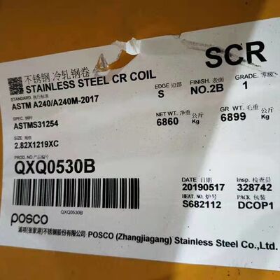 S31254 254 SMO Sıcak Haddelenmiş Paslanmaz Çelik Levha F44 SA240 UNS S31254 Levha 3.0*1219*2438mm