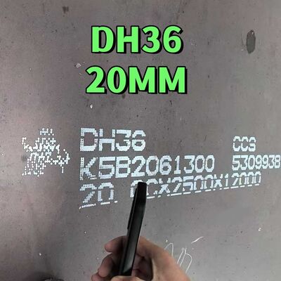 DH36 Gemi Yapımı Çelik Plakası 355MPa Güç Gücü ve Çarpışma Denetlenmiş Gövde Yapısal Çelik Plakası