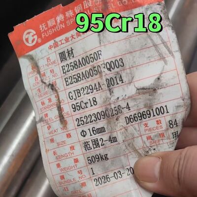 9Cr18 Martensitik paslanmaz çelik yuvarlak çubuk Yüksek Sertlik 440A Paslanmaz çelik çubuğu
