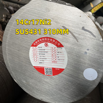 431 Paslanmaz Çelik Yuvarlak Çubuk Sıcak Lastiklenmiş Annealed AISI 431 Yuvarlak Çubuk Dia185MM Cam Kalıplar İçin
