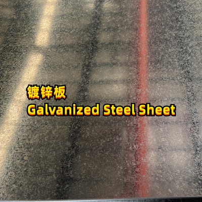 Malzeme DX51D-Z275 ASTM A653 G90 Galvanizli Çelik Yaprak 3.0x1250*2500MM Sıfır Spangle