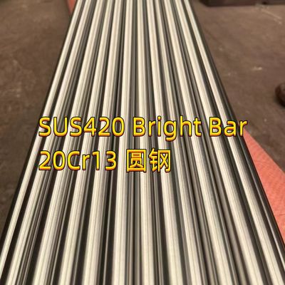 SUS420 Paslanmaz Çelik Çubuk Yuvarlak Çubuk 1.4037 X65Cr13 AISI 420 11.6 H11 Uzunluk 3m