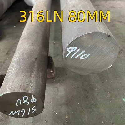 Ø120 X 3000 in 316LN ESR 1.4429 Paslanmaz Çelik Yuvarlak Çubuk SS316LN Yuvarlak Çubuk Siyah Yüzey