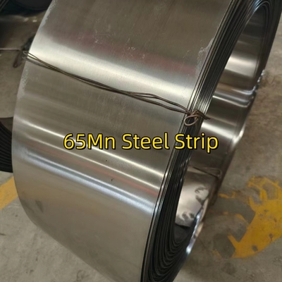 EN10132-4 C67S GB/T1222 65Mn 1.0*16mm Çelik Şerit Çekim Gücü LC Yüksek Karbon Çelik Şerit Beyaz Bitirme