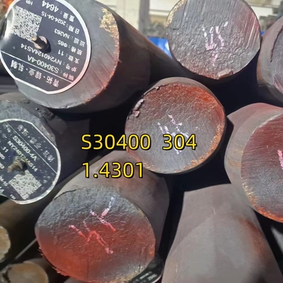 ASTM A276 S30400 S30408 S30409 Paslanmaz çelik yuvarlak çubuğu 6mm-300mm çapı