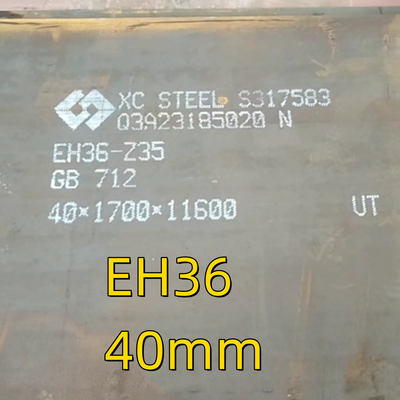 MS Plate Yüksek Güçlü Sınıf EH36 Nakliye Çelik Plate Boyutu: 9144mmL x 2438mmW x 16mmT