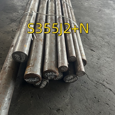 EN 10028 S355J2 Yuvarlak çubuk Diya 50*6000MM DIN 1.0577 (S355J2+N) ST52-3 Alaşımlı Çelik Çubuk