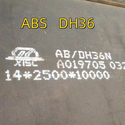 Gemicilik çelik levhaları Uzunluğu 8000 mm Genişi 2000 mm Kalınlığı 14 mm DH36 Sınıfı