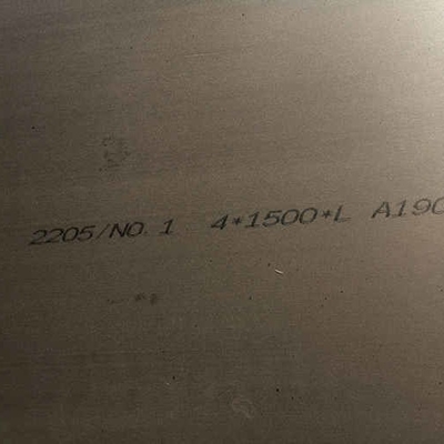 S32205 Dupleks4mm Kalınlığı 1500*6000mm Dupleks Çelik 2205 Paslanmaz Çelik Plakeler