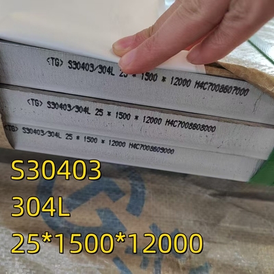 304L S30403 Sıcak lastikli paslanmaz çelik plaka SS 304L Plakalar Boyutu 5 x 1220 x 2440 mm Malzeme SA-240