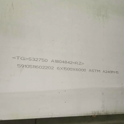 1500*6000mm Uzunluk S32750 2507 Süper Dupleks Çelik Taş DIN1.4410 Paslanmaz Çelik Taş