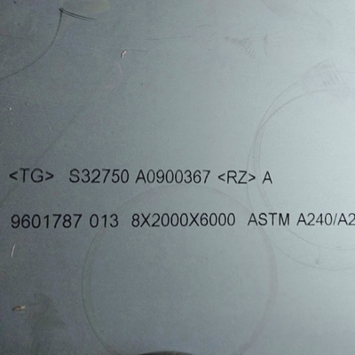 1500*6000mm Uzunluk S32750 2507 Süper Dupleks Çelik Taş DIN1.4410 Paslanmaz Çelik Taş