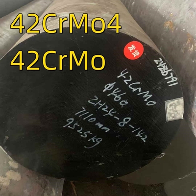 42CrMo Sıcak Dolaştırılmış Kalıplı Yuvarlak Çubuk OD 460mm 42CrMo4 DIN1.7225 Söndürme ve Temperleme Isıtma
