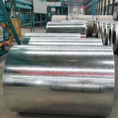 ASTM A653 G90 DX51D SGH340 Galvanize Kaplama ile Yüksek Güçlü Z275 Çelik Bobin Sıfır Spangle