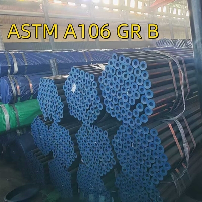 ASTM A106 Gr B Karbon SMLS Çelik borusu için 24 "Sch-Std PE'de dikişsiz boru