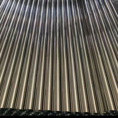 ASTM A554 201 kaynaklı boru 25*0.8*6000mm 320 Grit Mirror Polished Stainless Steel Pipe
