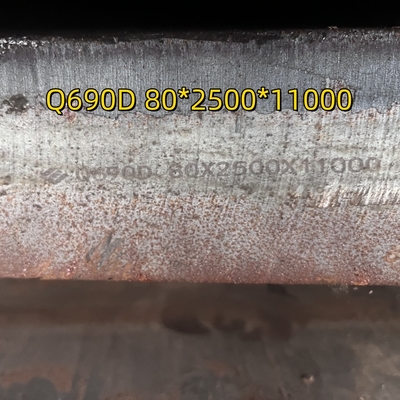 HRD Çelik Sınıfı HY 100 Q690 Alaşımlı Çelik Plakası T9074-BD-GIB-010/0300 60mm Kesme