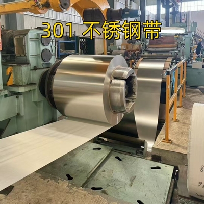 JIS G4313-2011 ASTM A666 Standart SUS301 CSP 3/4H Tam Sertlik H Paslanmaz Çelik Bobinler Çizgi 1.0*80mm