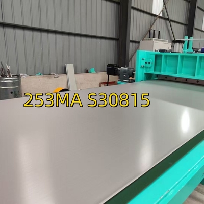 Astm A240 DIN / EN 1.4835 253MA UNS S30815 Sıcak olarak yuvarlanan paslanmaz çelik plaka 8.0*1500*6000mm
