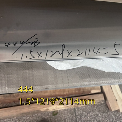 EN1.4376 SUS444 Paslanmaz çelik düz levha 444 # 2.5 X 1220 X 3000 mm