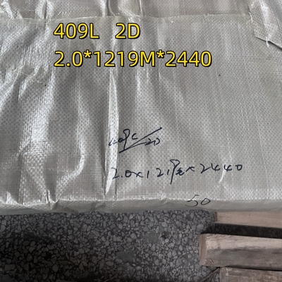 Sıcakta yuvarlanmış paslanmaz çelik levhası 0.5-3mm 2B 2D bitmiş SUH409L