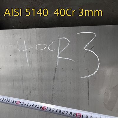 ASTM Standart AISI 5140 40Cr Kalınlığı 3mm 1250*2000mm Alaşımlı Çelik Plakası Lazer Kesimi