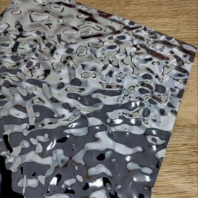 SUS304 Dalgalanma Etkisi Ayna Tablosu 201 304 Paslanmaz Çelik Bal Arısı Panel 0.5*1220*3000mm