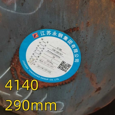 AISI 4140 Scm440 42CrMo4 1.7225 QT Sıcak Yontulmuş Kalıplı Çelik Alaşım Yuvarlak Çubuk OD 290mm