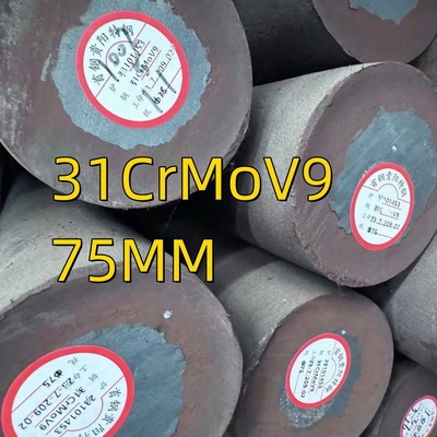 Nitridleme çelik DIN 1.8519 / 31CrMoV9 Piston çubukları için alaşımlı çelik dövme çubuğu Siyah ve parlak yüzey