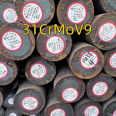 Alaşım Yuvarlak Çubuk Diya 55-400 mm Mat DIN 1.8519 31CrMoV9 3-6 Metre Araç Kalıp Çelik