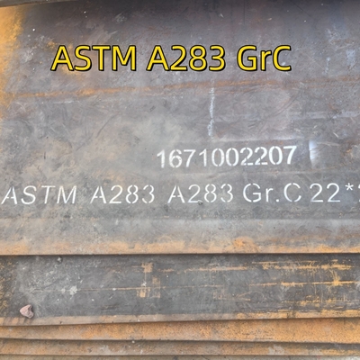 ASTM A283 C sınıfı 1500x6000x25 mm Sıcak lastikli MS plaka Karbon çelik kazan plaka
