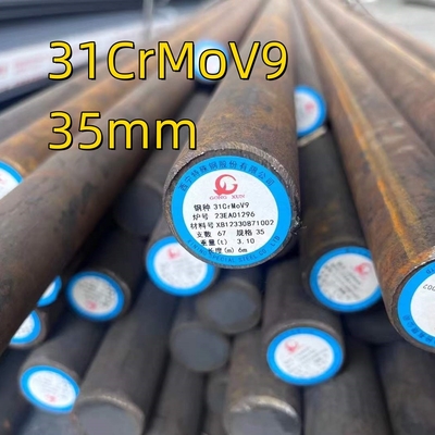 Nitridleme Çelik D 35mm Malzeme 1.8519 31CrMoV9 Isı Tedavi ve İşleme Sıcak Vallası Çelik Soild Rod