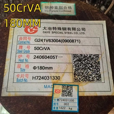 ASTM AISI 6150 51CRV4 Sup10 50crva döngü çeliği 180MM