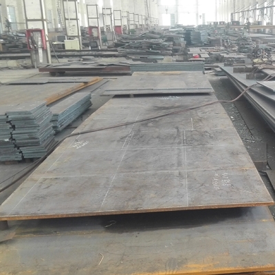 Yüksek karbonlu çelik S45C Karbonlu çelik SAE 1045 Sıcak olarak yuvarlanmış Ms Hafif çelik plaka 20-200MM