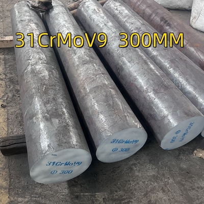 Nitridleme çelik DIN 1.8519 / 31CrMoV9 Piston çubukları için alaşımlı çelik dövme çubuğu Siyah ve parlak yüzey