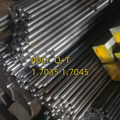 SAE5140 Çelik Yuvarlak Çubuk Spesifikasyonu Φ18.3x2500mm Soğuk Çekilmiş Alaşımlı Çelik 1.7035/1.7045 HRC 28-32