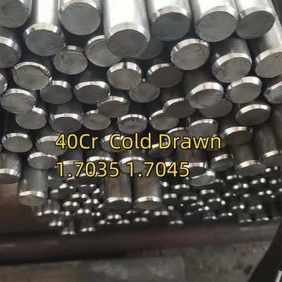 SAE5140 Çelik Yuvarlak Çubuk Spesifikasyonu Φ18.3x2500mm Soğuk Çekilmiş Alaşımlı Çelik 1.7035/1.7045 HRC 28-32