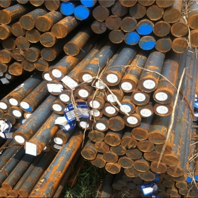 Sıcak valye karbon çelik yuvarlak çubuk SAE 1045 S45C 45# DIN1.1191 Hafif çelik çubuğu OD 120MM
