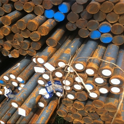 Sıcak valye karbon çelik yuvarlak çubuk SAE 1045 S45C 45# DIN1.1191 Hafif çelik çubuğu OD 120MM