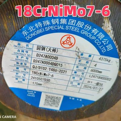 Sıcak olarak yuvarlanmış 18Crnimo7-6 Eşdeğer 1.6587 18NCD6 Alaşımlı Çelik Yuvarlak Çubuk 105MM Yumuşak Annealed