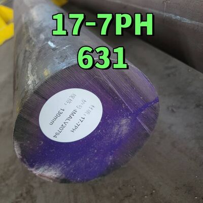 SS 17-7PH Tip AISI 631 UNS S17700 Paslanmaz Çelik Katı Çubuk Sertleştirme Isıl İşlemli H900
