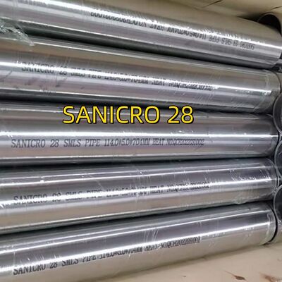 Alloy 28 N08028 Incoloy 28 Nickel Alloy Stainless Steel Seamless Pipe for Heat Exchanger Seawater Cooling